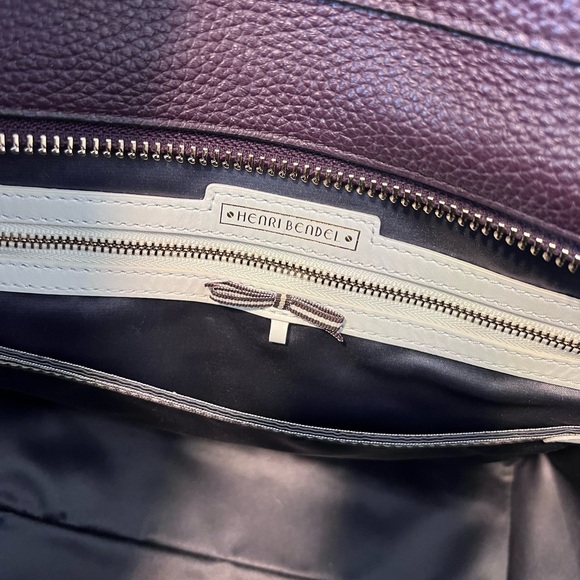 100% authentic Henri Bendel maroon tote bag - Picture 7 of 8